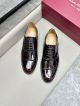Ferragamo Man Black and red Calfskin Business Leather Shoes 0428117 (4)_th.jpg